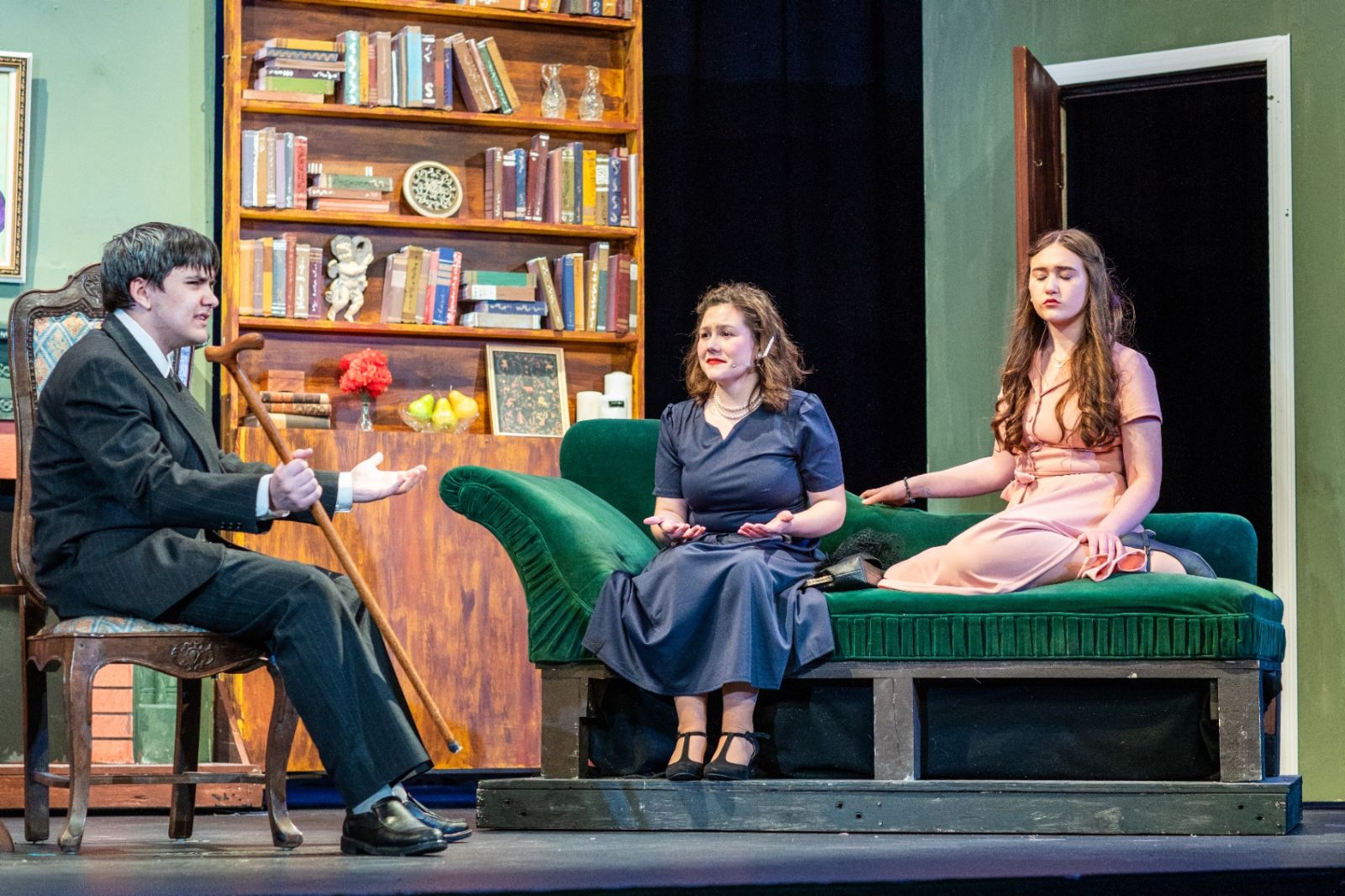 Scene from the school's production of Harvey