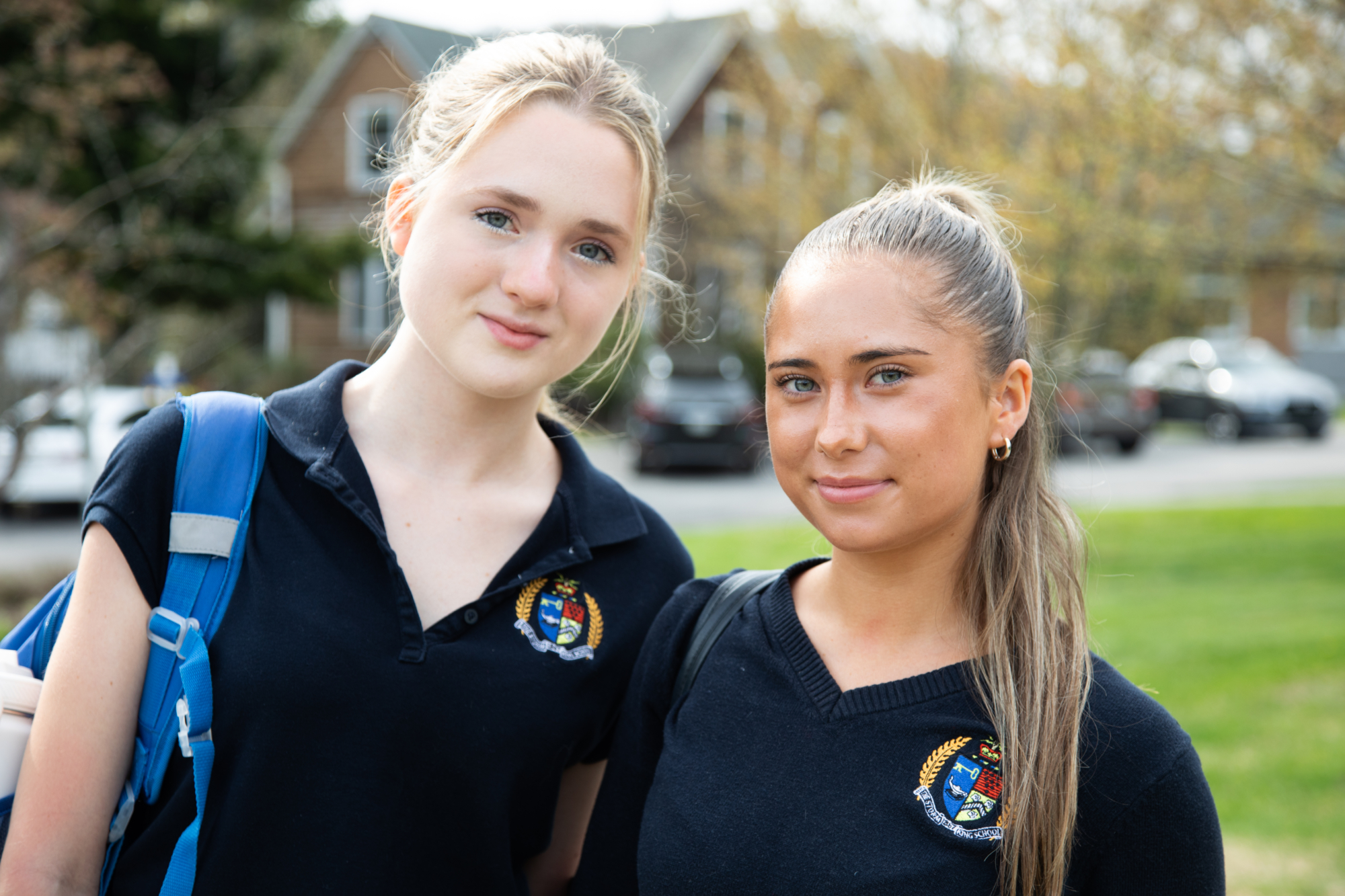 Two students in Storm King uniform