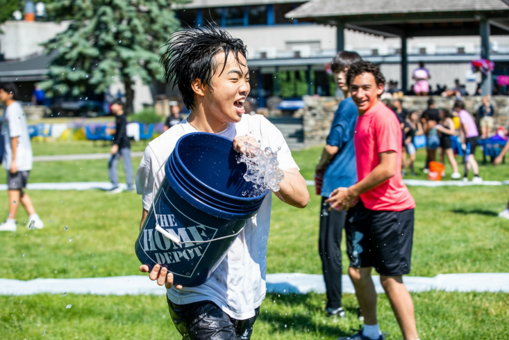 Students engaging in weekend activities