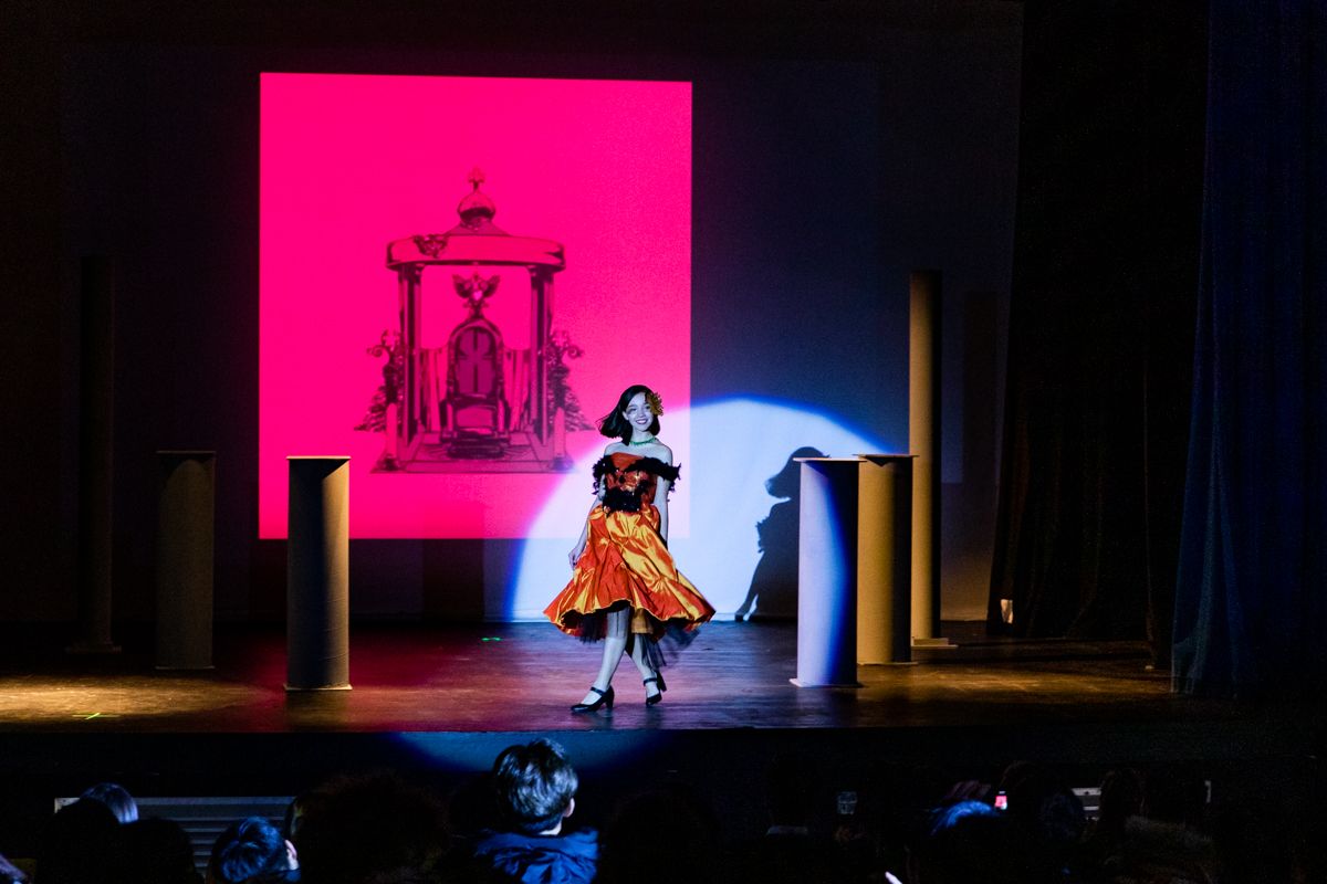 A student design takes the spotlight at the annual fashion show