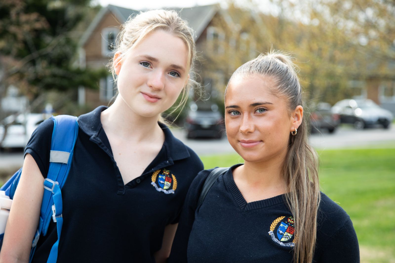 Two students in Storm King uniform