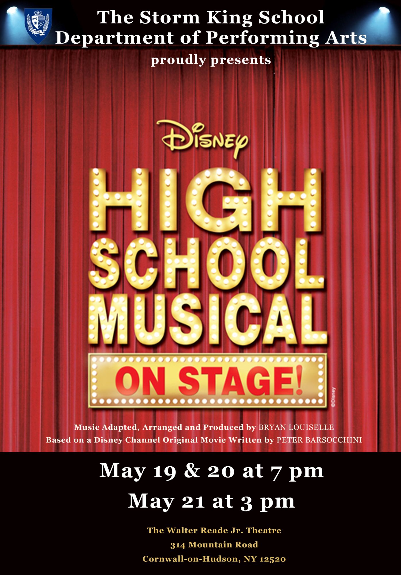 Storm King School theatre production poster: High School Musical