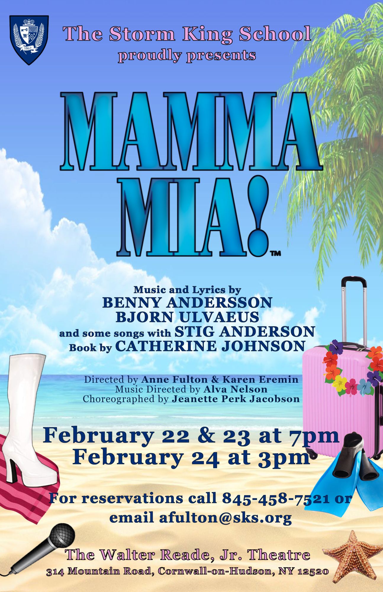 Storm King School theatre production poster: Mamma Mia!