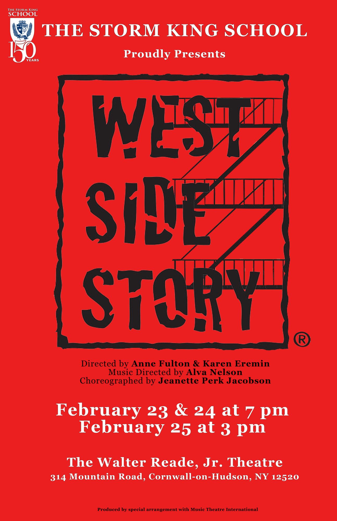Storm King School theatre production poster: West Side Story