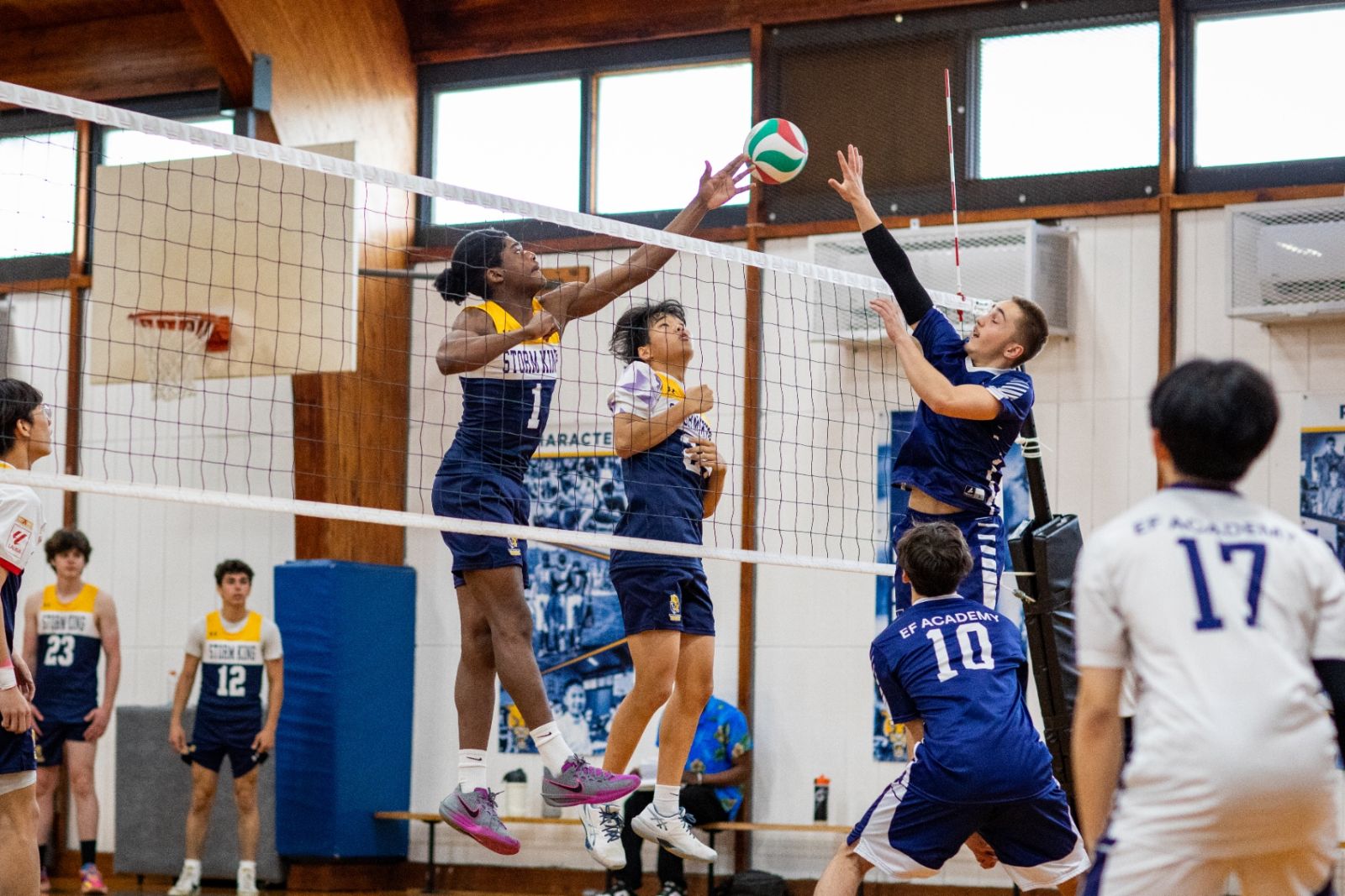 Storm King students playing volleyball