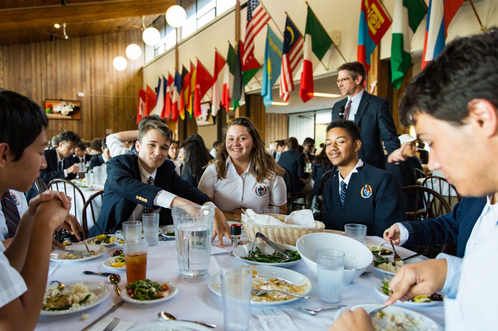Formal dinner in the Storm King dining hall