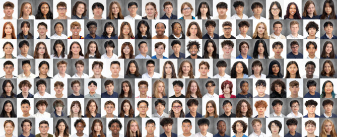 A grid of headshots of Storm King School students for the 2026–27 school year.