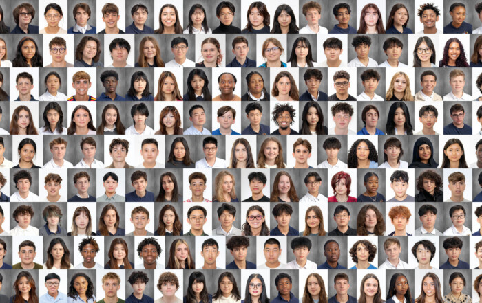 A grid of headshots of Storm King School students for the 2026–27 school year.
